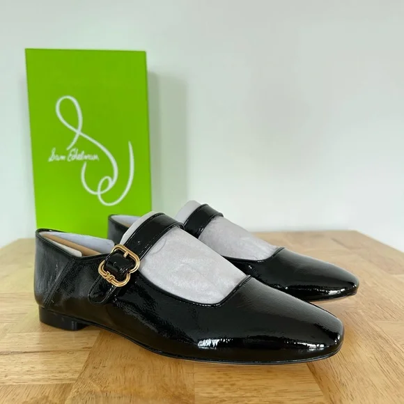Sam Edelman Black Patent Leather Mary Jane Size 8 - Picture 1 of 6